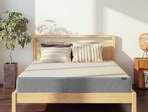LIFEMENT Full Size Mattress, 8 Inch Full Mattress, Basic Graphite Cooling Memory Foam Mattress in a Box, Pressure Relief with Medium Firm Support, CertiPUR-US Certified, 75”L x 54”W