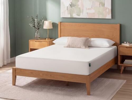 Zinus Green Tea Memory Foam Mattress 8 Inch, Pressure-Relieving Comfort and Total Body Support, Naturally Fresh, Medium Firm Feel, CertiPUR-US and Oeko-TEX Certified Safe Materials, Full | Pressure-Relieving Comfort & Full-Body Support, Naturally Fresh, CertiPUR-US & OEKO-TEX Certified Safe Materials
