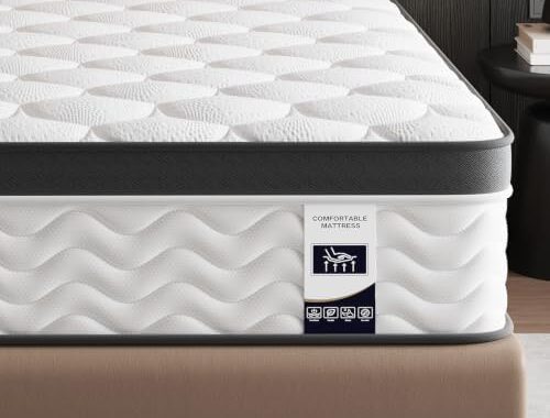 12 Inch Full Size Mattress, Hybrid Bed Mattress in a Box, 75″ x 54″ | Memory Foam Hybrid, Back Support & Pressure Relief, Motion Isolation, CertiPUR-US Foam, Medium Firm, Colchones Full