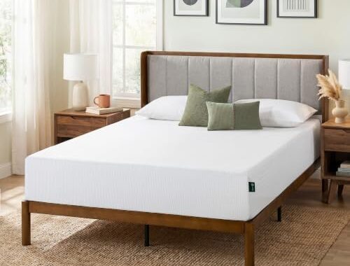 Zinus 10 Inch Full Green Tea Cooling Memory Foam Mattress, Medium Feel | Refreshing & Cooling Sleep, Targeted Pressure Relief, Just-Right Medium Feel, CertiPUR-US & OEKO-TEX Certified Materials