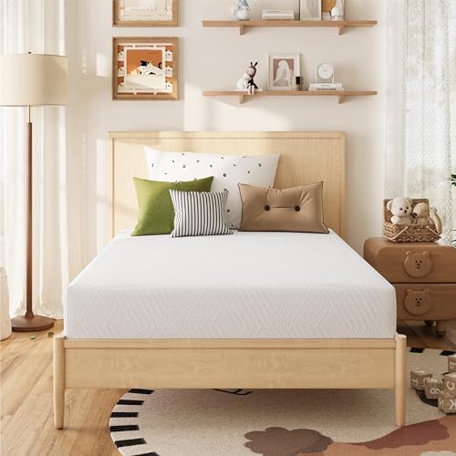 MLILY 8 Inch Full Mattress in a Box Green Tea Memory Foam Medium Firm | Green Tea Gel for Cool Sleep, Pressure Relief, Double Mattress for Daybed/Bunk Bed, CertiPUR-US Certified, 75"x54"