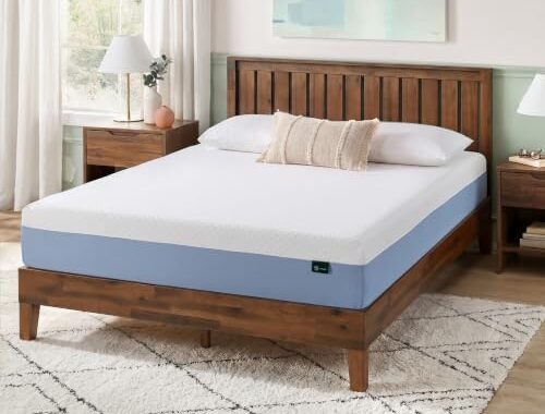 Zinus 8 Inch Full Cooling Essential Memory Foam Mattress, Medium Feel | Designed for Cooler Sleep, Soothing Pressure Relief, Just-Right Medium Feel, CertiPUR-US & OEKO-TEX Certified Materials