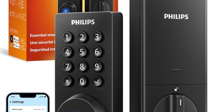 Philips Wi-Fi Smart Deadbolt Lock, Keyless Entry Door Locks for Front Door