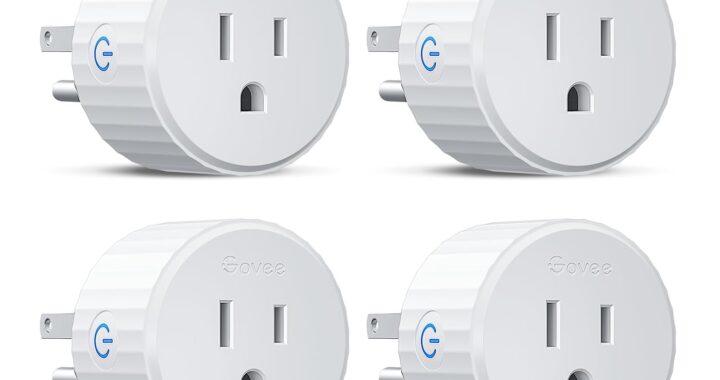Govee Smart Plug, WiFi Outlet Compatible with Alexa & Google Assts, 4 pcs