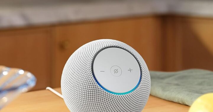 Amazon Echo Dot Max (newest model), Alexa speaker with room-filling sound and nearly 3x bass, Great for living rooms and medium-sized spaces, Designed for Alexa+, Glacier White